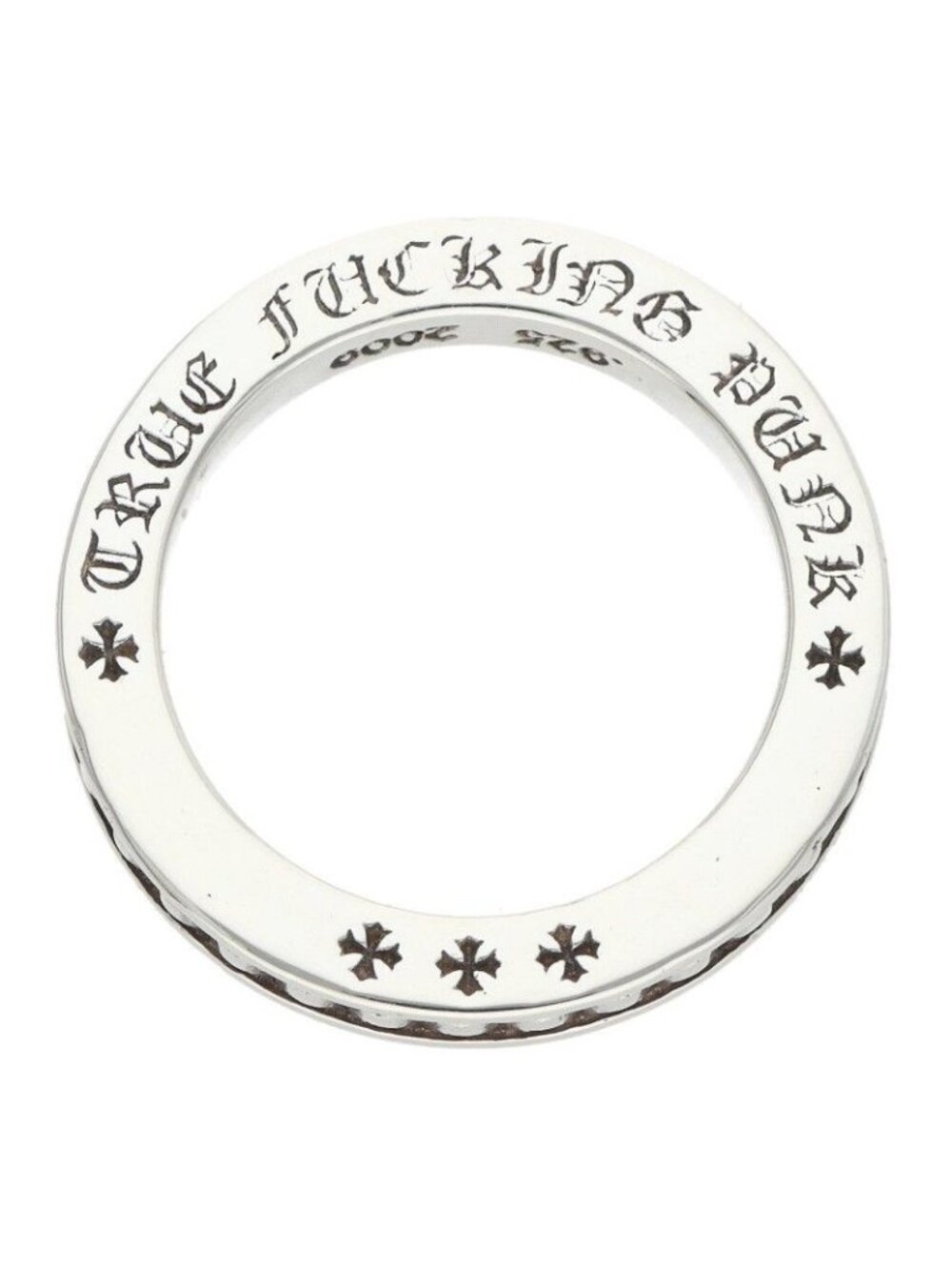 Chrome Hearts Tfp Pnk Bby True Fckin Punk Baby Silver Ring